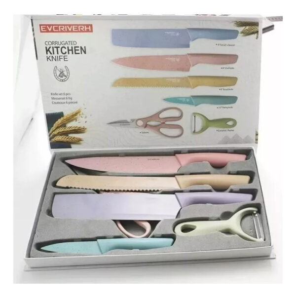 Set De Cuchillos 6 Piezas