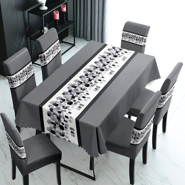 Mantel Con Fundas Cubre Sillas Cuadrille | Juego De 7 Piezas - Imagen 10