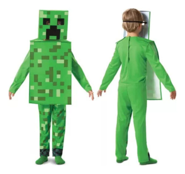 Disfraz Para Niños De Minecraft Creeper Y Armadura Diamante - Imagen 7