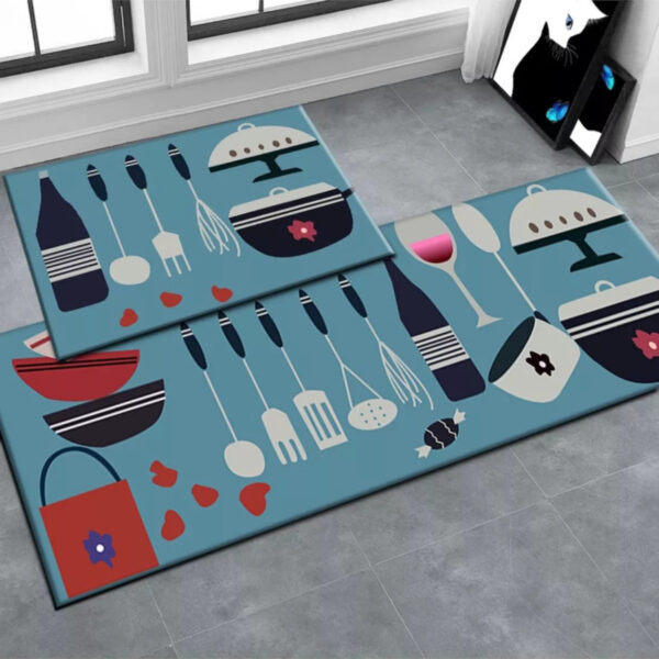 Alfombras Cocina Piso Entrada Baño Antideslizante 2 Piezas - Imagen 8