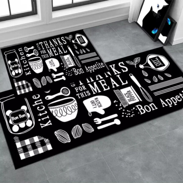 Alfombras Cocina Piso Entrada Baño Antideslizante 2 Piezas - Imagen 14