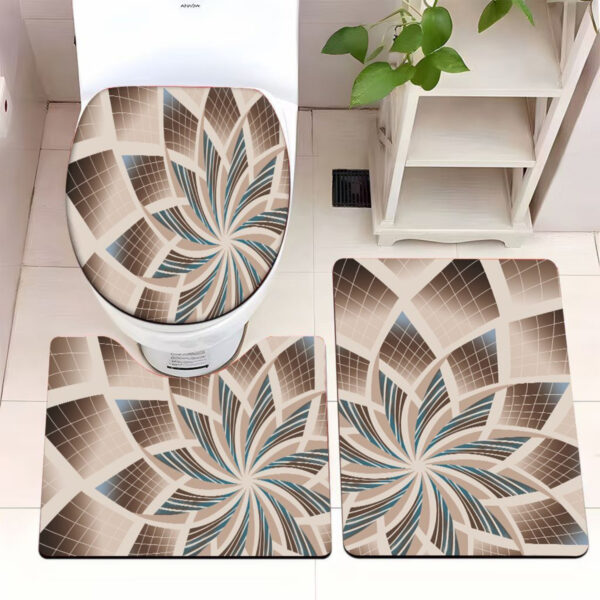Set De Alfombras De Baño 3 Piezas 3d Juego De 3 - Imagen 8