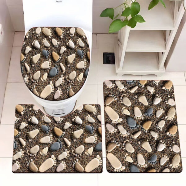 Set De Alfombras De Baño 3 Piezas 3d Juego De 3 - Imagen 10