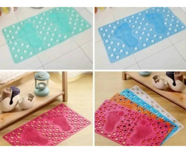 Alfombra De Baño Para Ducha Tina Antideslizante Colores - Imagen 17