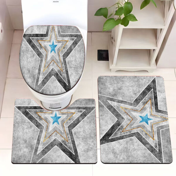Set De Alfombras De Baño 3 Piezas 3d Juego De 3
